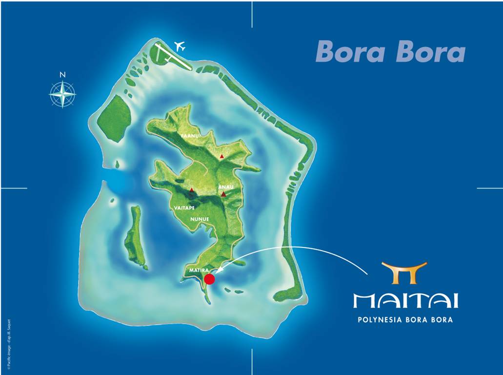 bora bora carte géographique